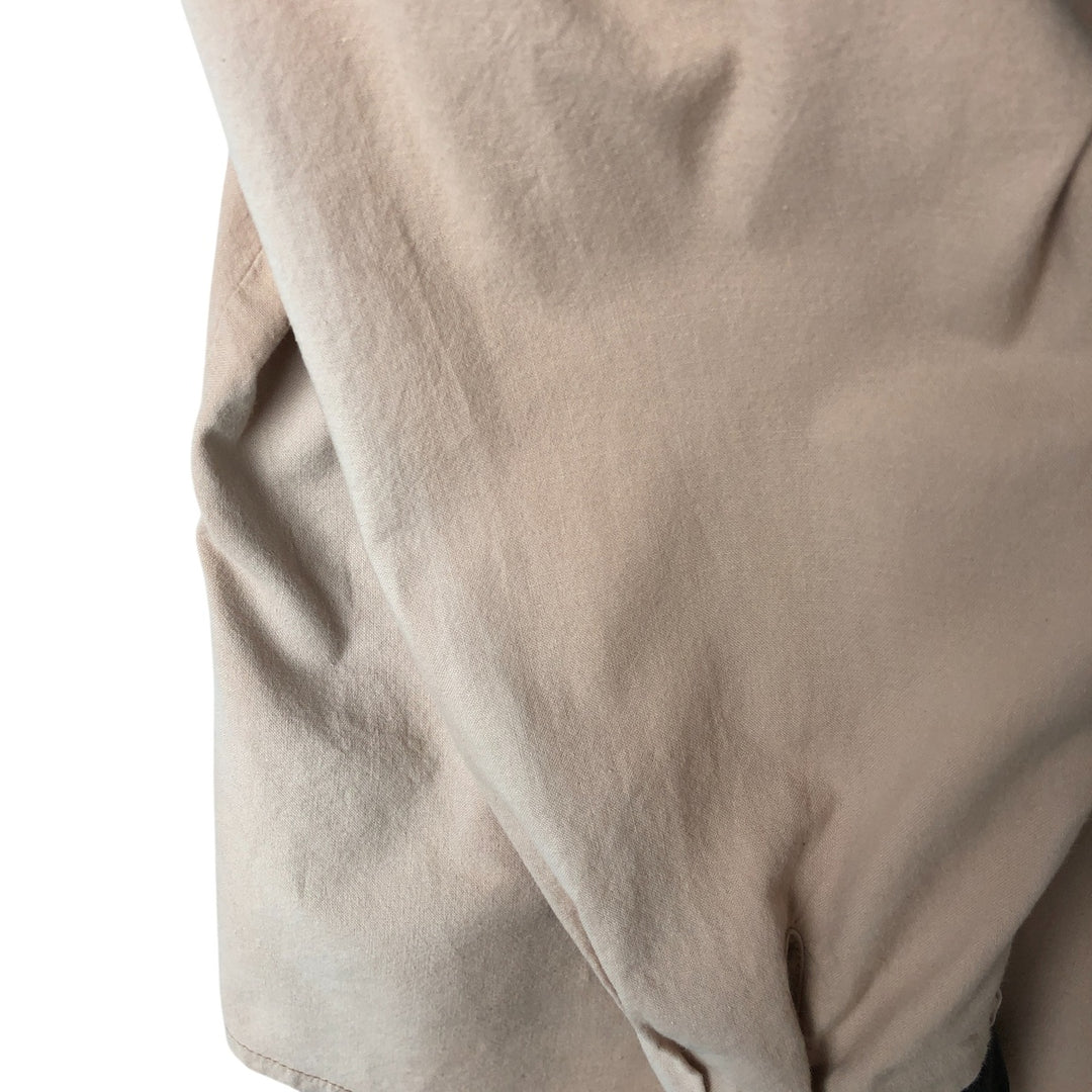 ROUGHRIDER Long Sleeve Western Shirt Made in USA Women's Size L cotton Beige type Vintage Second Hand