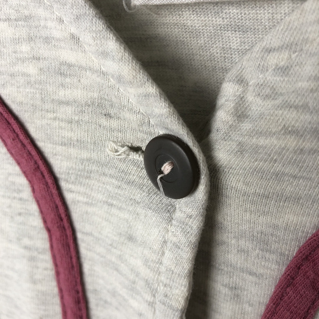 90'S SUN SPORTSWEAR Looney Tunes Bugs Bunny Short Sleeve Cotton Shirt Baseball Shirt Women's M Size cotton gray type Vintage Second Hand