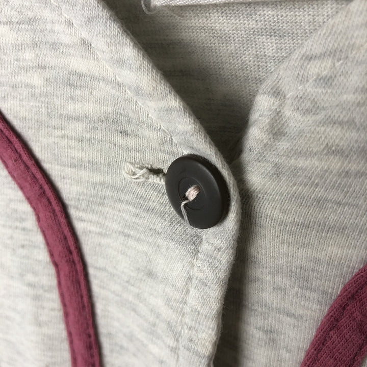 90'S SUN SPORTSWEAR Looney Tunes Bugs Bunny Short Sleeve Cotton Shirt Baseball Shirt Women's M Size cotton gray type Vintage Second Hand