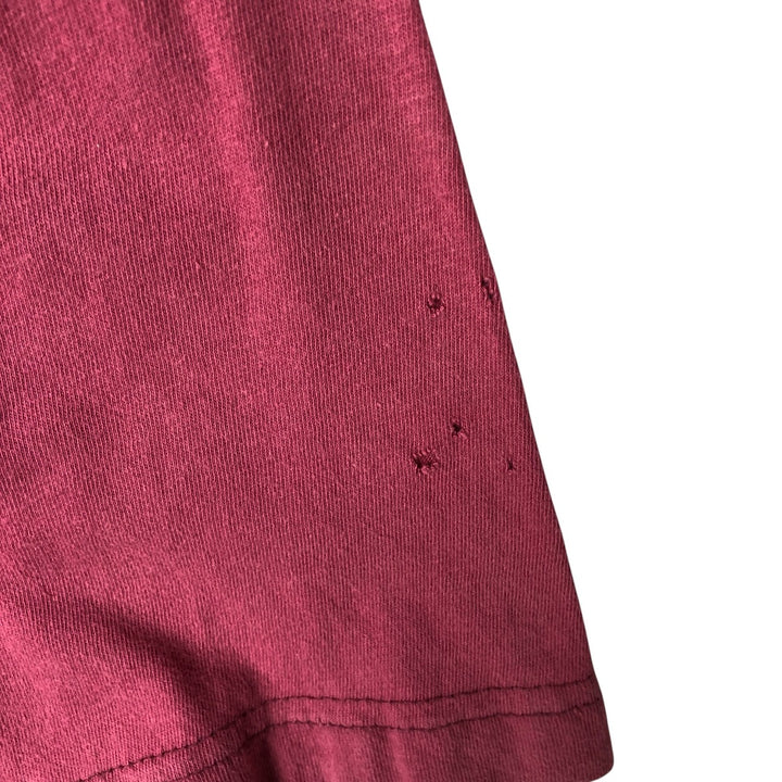 90'S SUN SPORTSWEAR Looney Tunes Bugs Bunny Short Sleeve Cotton Shirt Baseball Shirt Women's M Size cotton gray type Vintage Second Hand