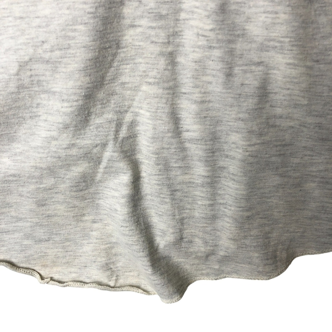 90'S SUN SPORTSWEAR Looney Tunes Bugs Bunny Short Sleeve Cotton Shirt Baseball Shirt Women's M Size cotton gray type Vintage Second Hand