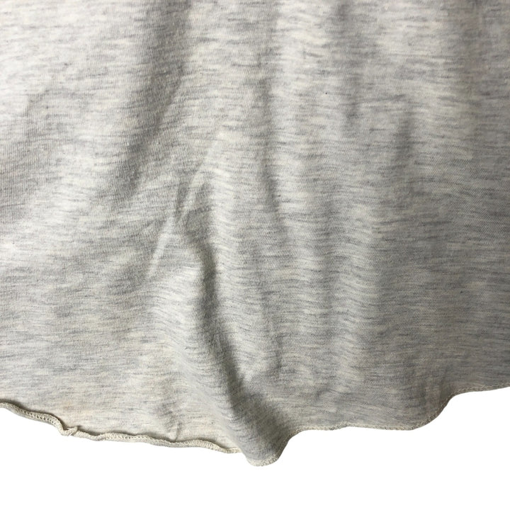 90'S SUN SPORTSWEAR Looney Tunes Bugs Bunny Short Sleeve Cotton Shirt Baseball Shirt Women's M Size cotton gray type Vintage Second Hand