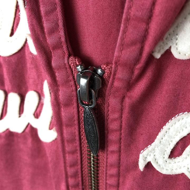 Harley-Davidson Full Zip Open Collar Short Sleeve Work Shirt Women's M cotton Beige type Vintage Second Hand