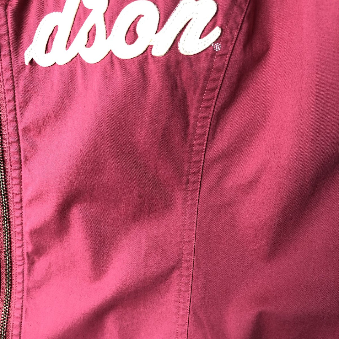 Harley-Davidson Full Zip Open Collar Short Sleeve Work Shirt Women's M cotton Beige type Vintage Second Hand