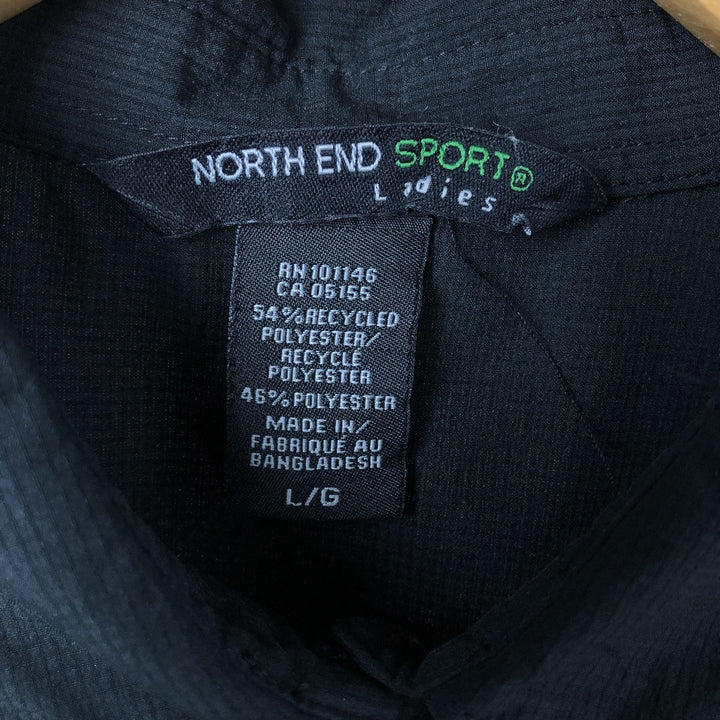 NORTH END SPORT Harley-Davidson Short Sleeve Work Shirt for Women (Size L) polyester black type Vintage Second Hand