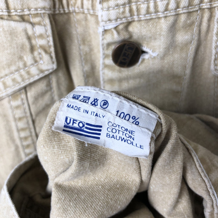 UFO denim jacket, denim jacket, made in Italy, women's size M, vintage cotton Beige type Vintage Second Hand