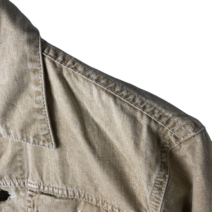 UFO denim jacket, denim jacket, made in Italy, women's size M, vintage cotton Beige type Vintage Second Hand