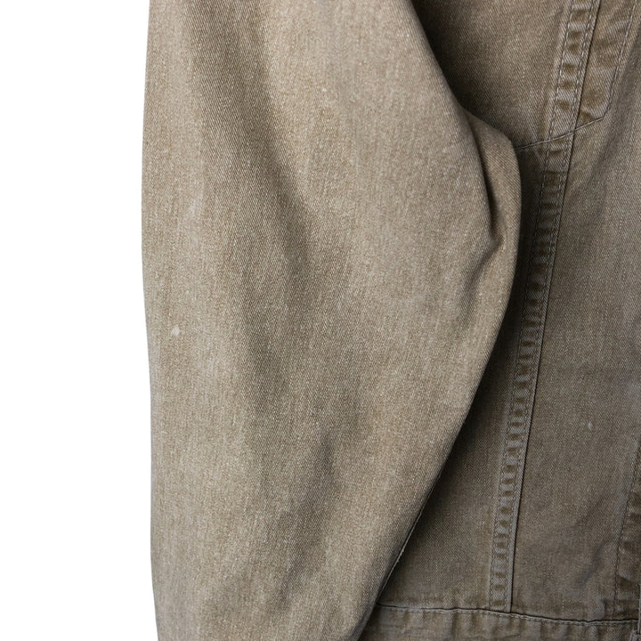 UFO denim jacket, denim jacket, made in Italy, women's size M, vintage cotton Beige type Vintage Second Hand