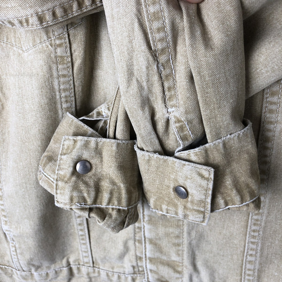 UFO denim jacket, denim jacket, made in Italy, women's size M, vintage cotton Beige type Vintage Second Hand