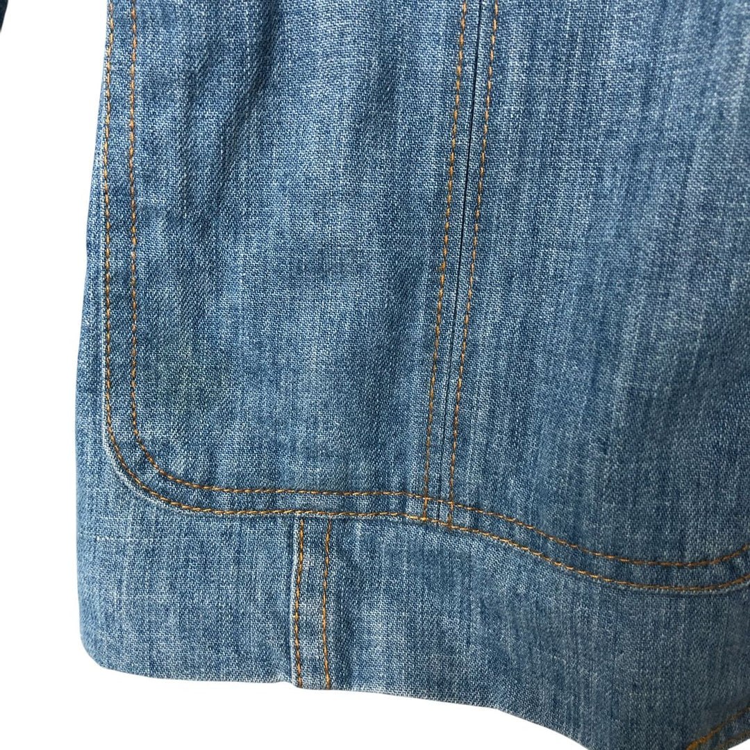 Vintage 70'S Lee denim tailored jacket, made in USA, size M for men cotton blue type Vintage Second Hand