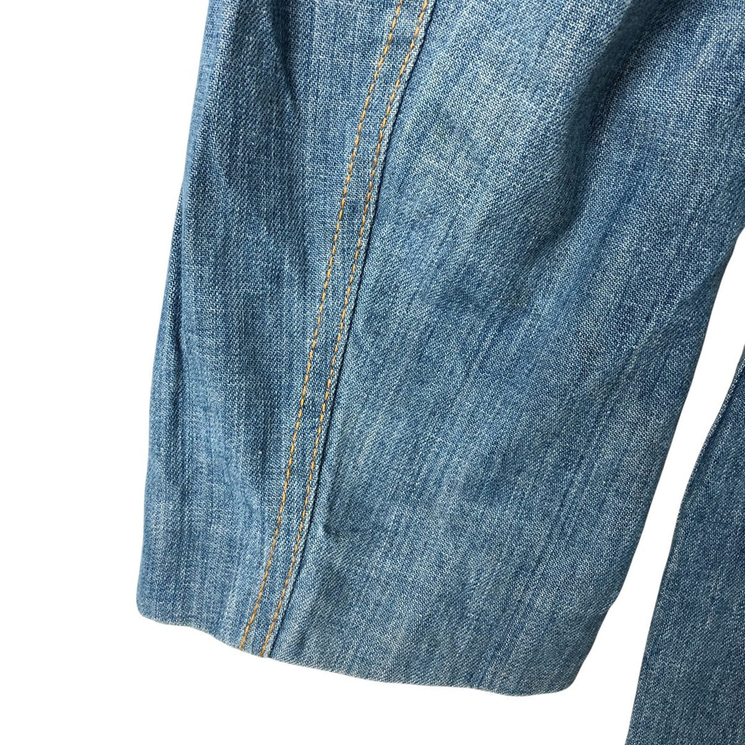 Vintage 70'S Lee denim tailored jacket, made in USA, size M for men cotton blue type Vintage Second Hand