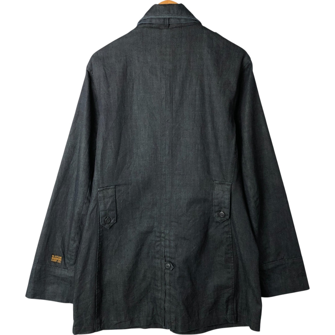G-STAR RAW denim coat, men's size XL cotton black type Vintage Second Hand