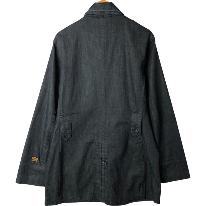 G-STAR RAW denim coat, men's size XL cotton black type Vintage Second Hand