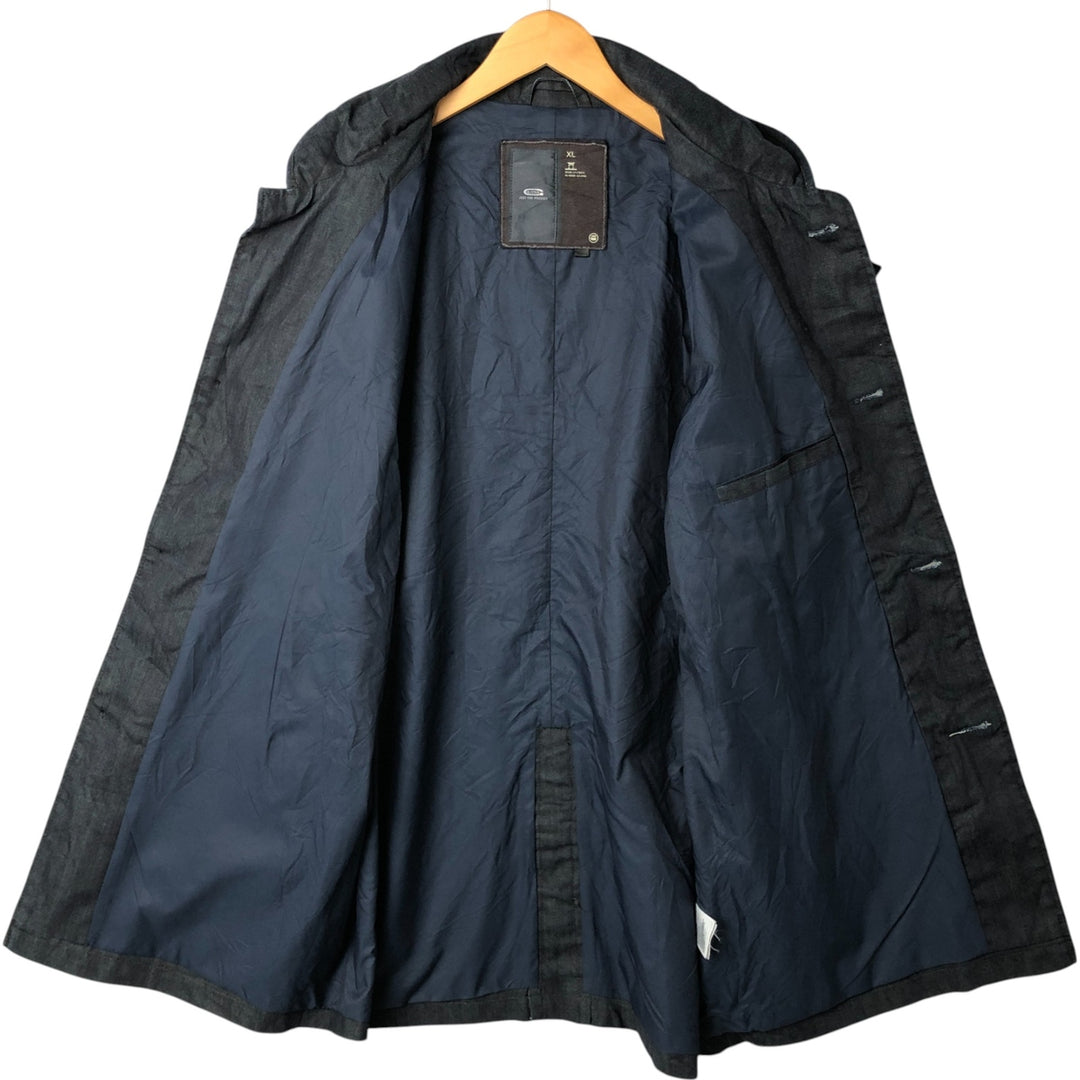 G-STAR RAW denim coat, men's size XL cotton black type Vintage Second Hand