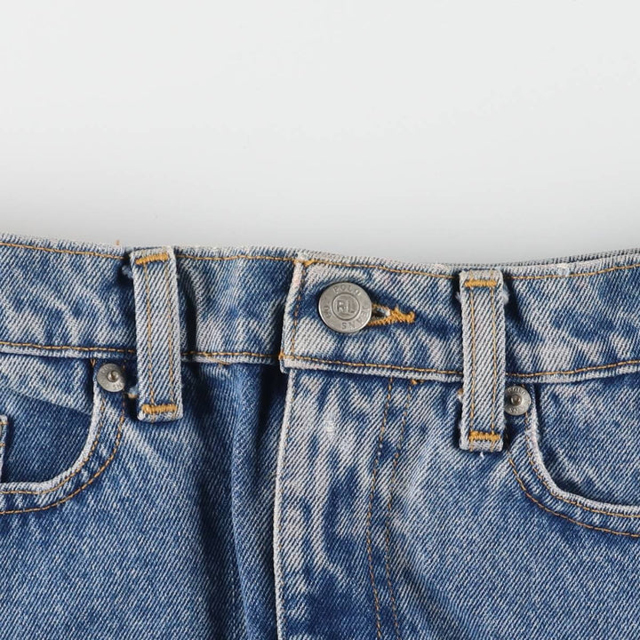 Ralph Lauren POLO JEANS COMPANY denim trapezoid mini skirt for women size L cotton blue type Vintage Second Hand