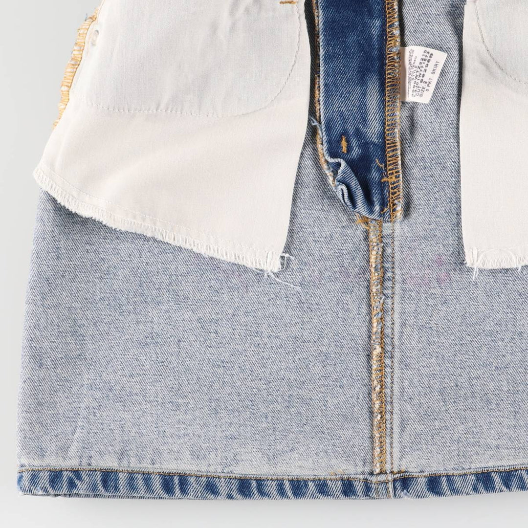 Ralph Lauren POLO JEANS COMPANY denim trapezoid mini skirt for women size L cotton blue type Vintage Second Hand