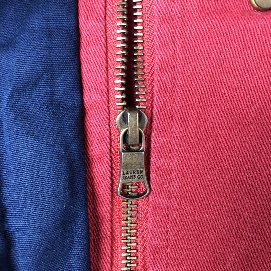 Ralph Lauren LRL LAUREN JEANS COMPANY Fireman Jacket Women's S size cotton red type Vintage Second Hand