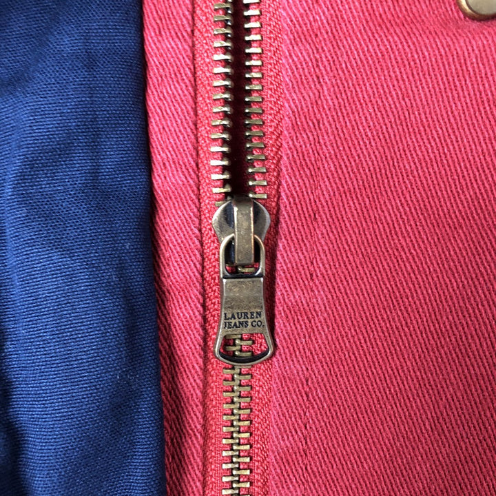 Ralph Lauren LRL LAUREN JEANS COMPANY Fireman Jacket Women's S size cotton red type Vintage Second Hand