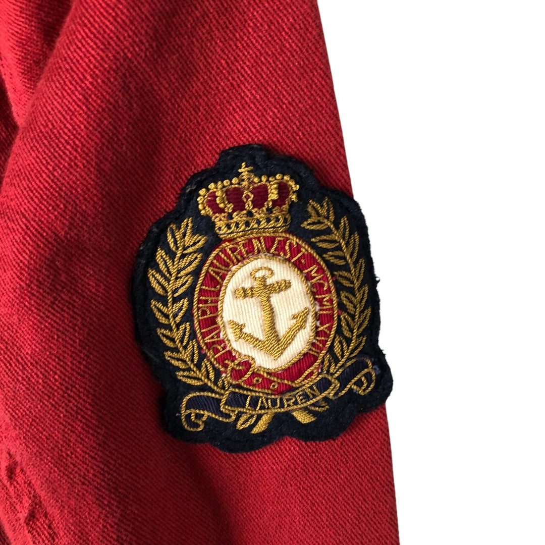 Ralph Lauren LRL LAUREN JEANS COMPANY Fireman Jacket Women's S size cotton red type Vintage Second Hand