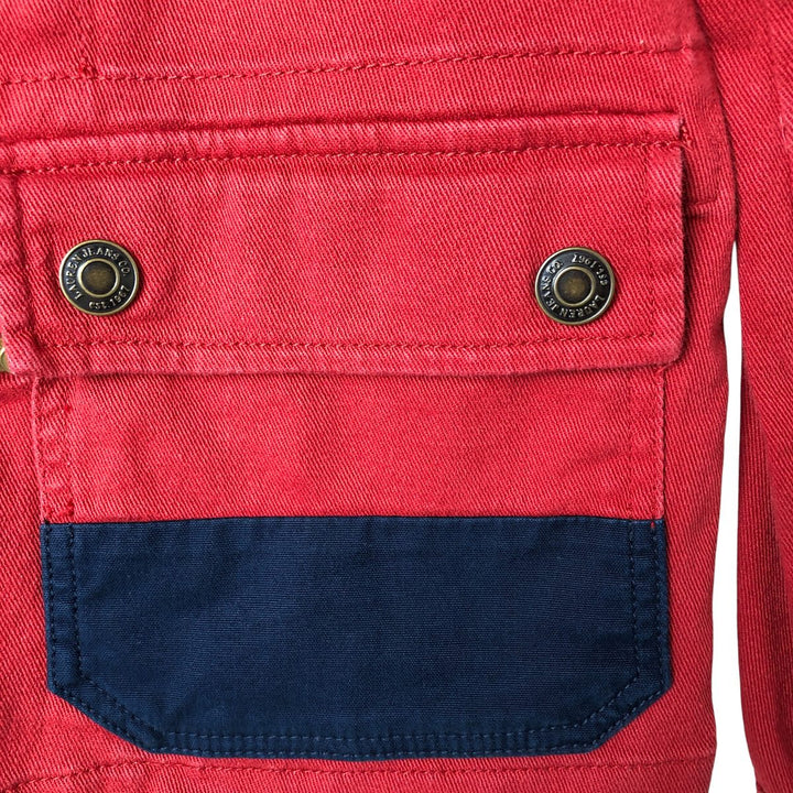 Ralph Lauren LRL LAUREN JEANS COMPANY Fireman Jacket Women's S size cotton red type Vintage Second Hand