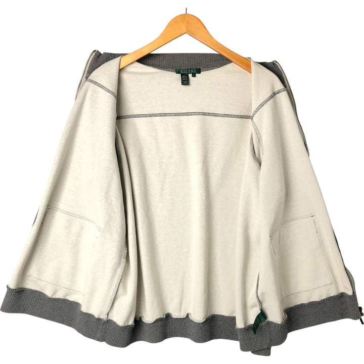 Ralph Lauren LAUREN Lauren Sweat Blouson Women's XXL cotton gray type Vintage Second Hand