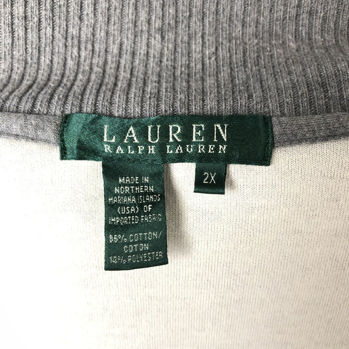 Ralph Lauren LAUREN Lauren Sweat Blouson Women's XXL cotton gray type Vintage Second Hand