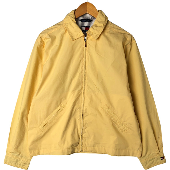 90s~ Tommy Hilfiger Swing Top Sports Jacket Men's M Size Vintage cotton yellow type Vintage Second Hand