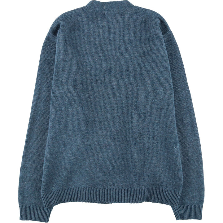 Vintage 1960'S Sears acrylic knit cardigan, size M, men's acrylic blue type Vintage Second Hand