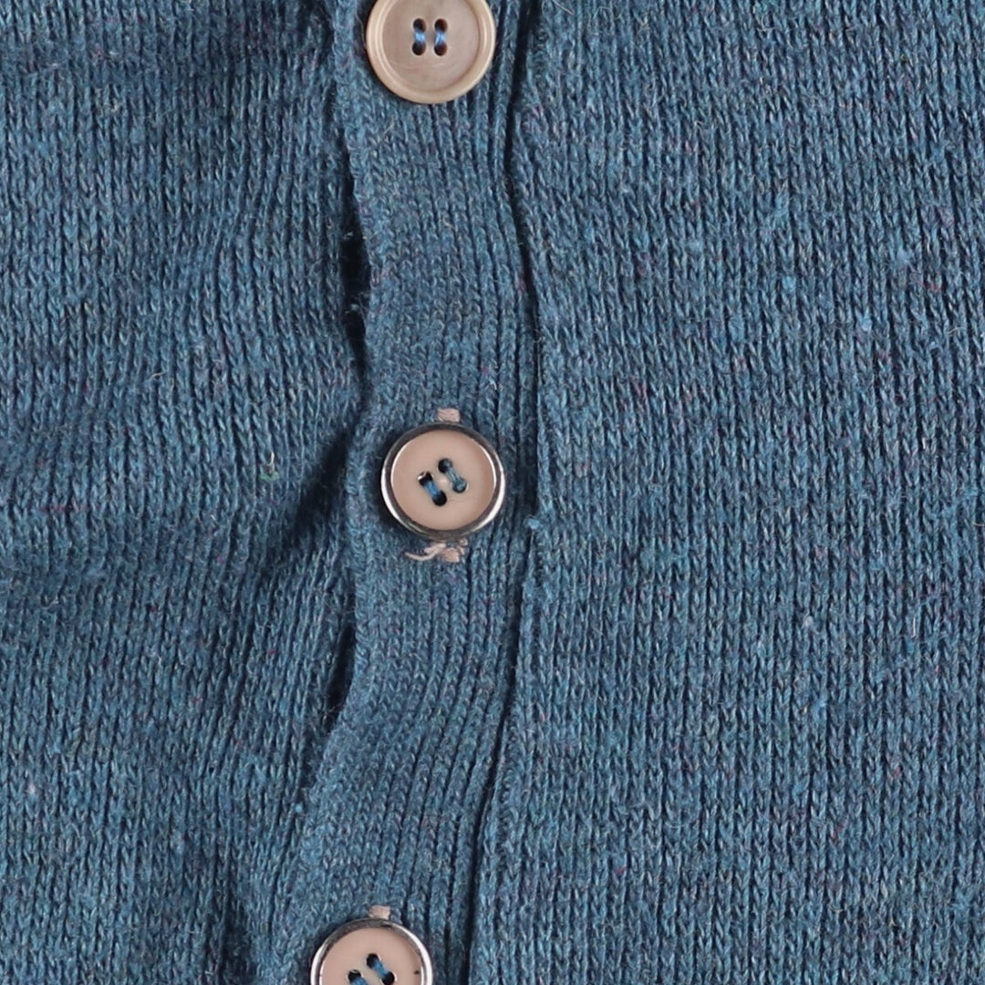 Vintage 1960'S Sears acrylic knit cardigan, size M, men's acrylic blue type Vintage Second Hand
