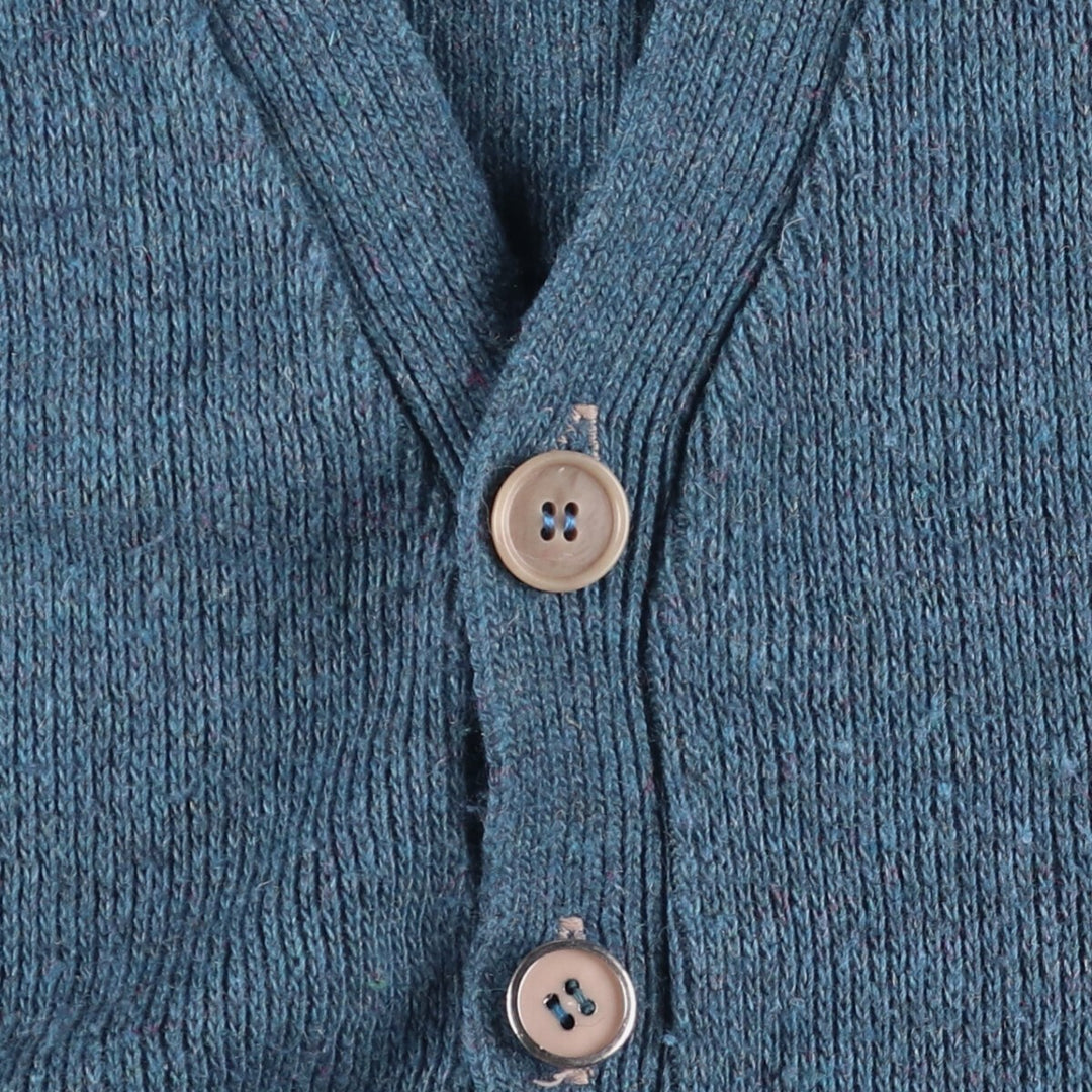 Vintage 1960'S Sears acrylic knit cardigan, size M, men's acrylic blue type Vintage Second Hand