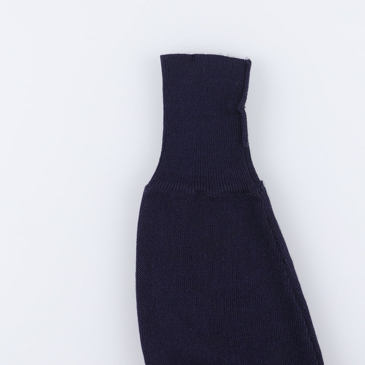 Vintage 1970'S Lacoste Chemise French Lacoste acrylic knit cardigan, men's size L acrylic navy blue type Vintage Second Hand