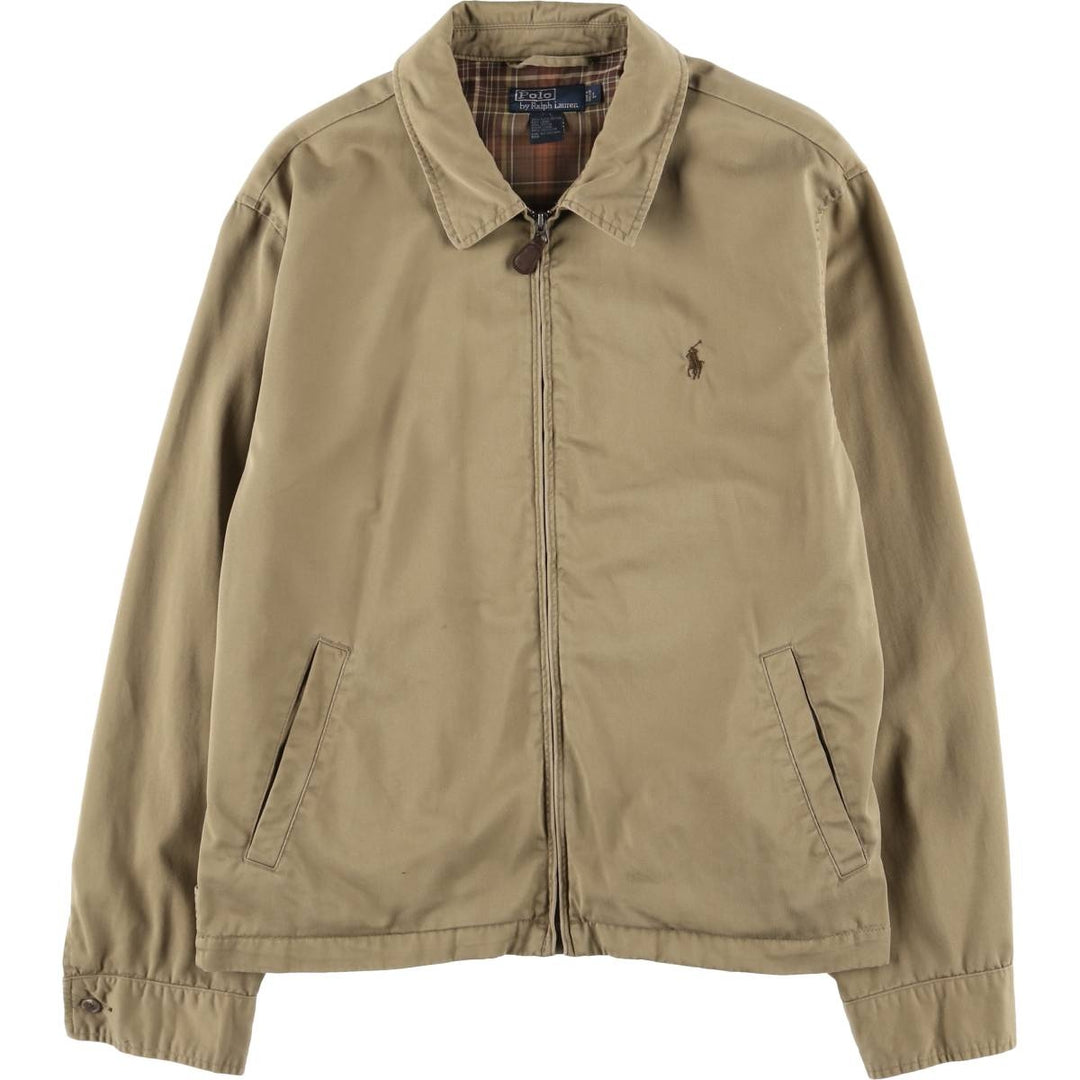 Ralph Lauren POLO by Ralph Lauren Swing Top Sports Jacket Men's L size cotton Beige type Vintage Second Hand