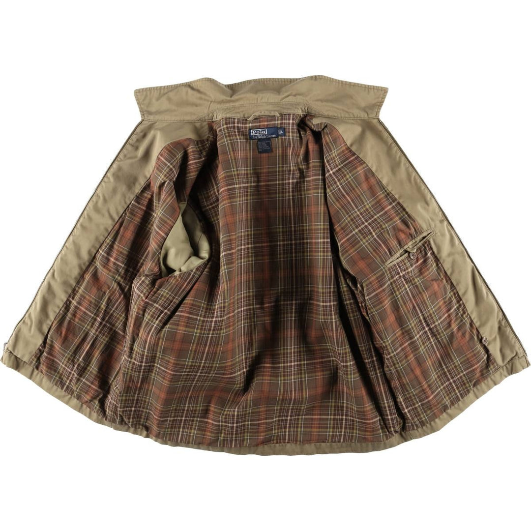 Ralph Lauren POLO by Ralph Lauren Swing Top Sports Jacket Men's L size cotton Beige type Vintage Second Hand