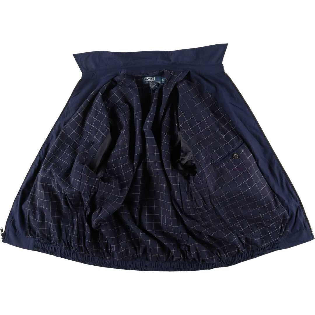 Ralph Lauren POLO by Ralph Lauren Swing Top Sports Jacket Men's L size polyester navy blue type Vintage Second Hand