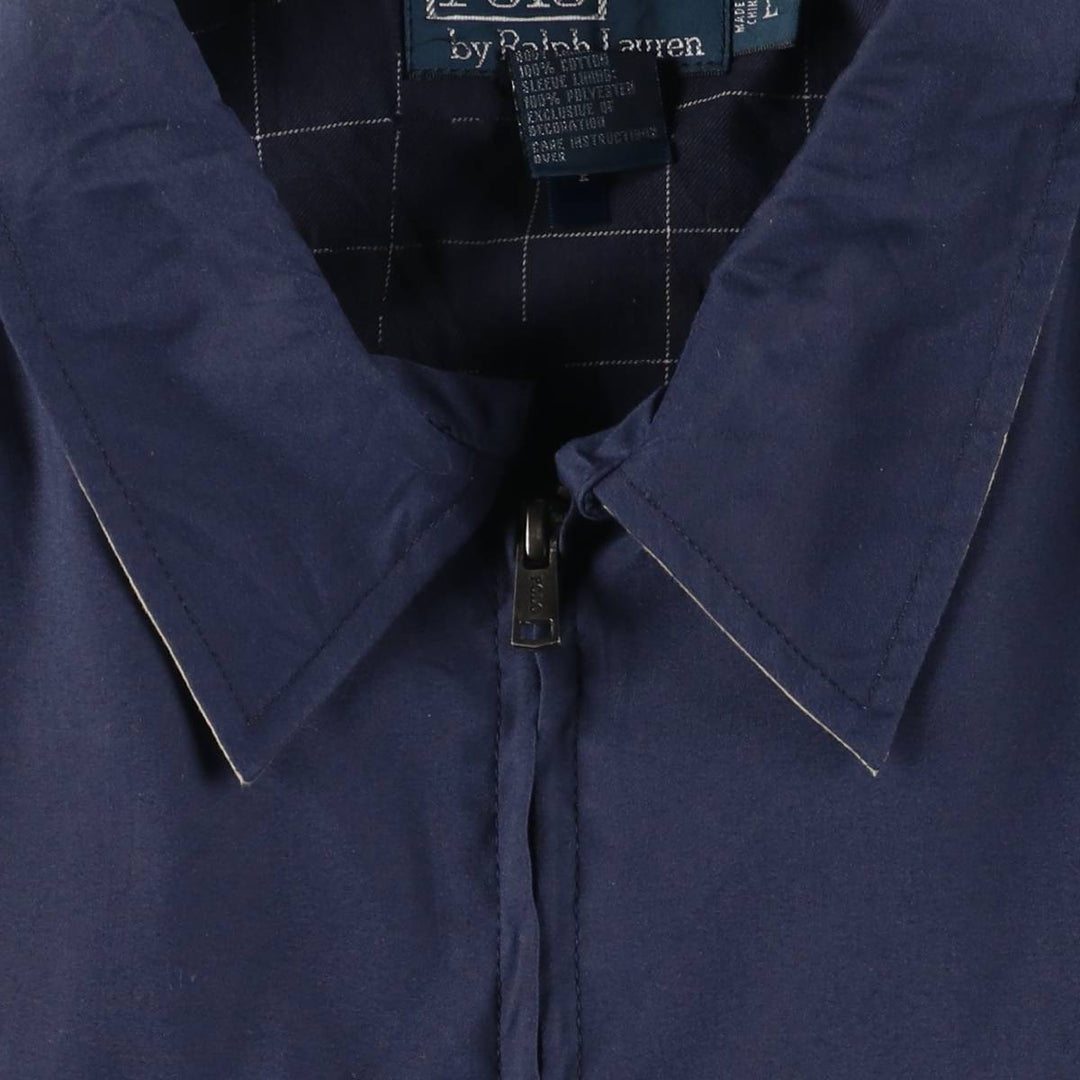 Ralph Lauren POLO by Ralph Lauren Swing Top Sports Jacket Men's L size polyester navy blue type Vintage Second Hand
