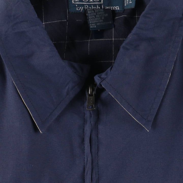 Ralph Lauren POLO by Ralph Lauren Swing Top Sports Jacket Men's L size polyester navy blue type Vintage Second Hand