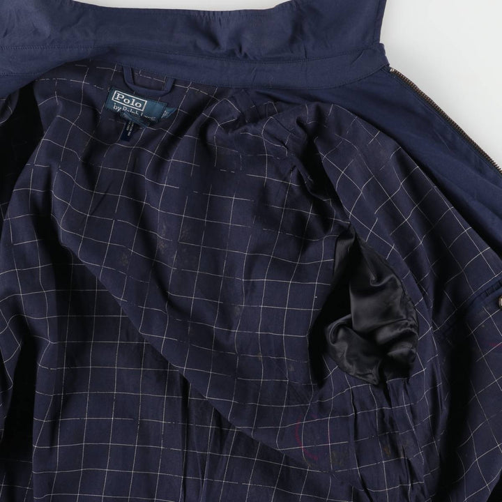Ralph Lauren POLO by Ralph Lauren Swing Top Sports Jacket Men's L size polyester navy blue type Vintage Second Hand