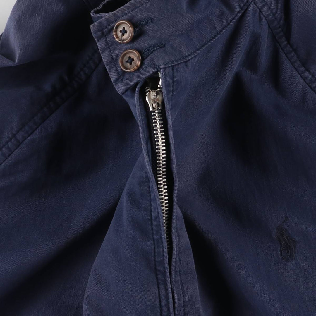 Ralph Lauren POLO GOLF Harrington Jacket Swing Top Men's L size cotton navy blue type Vintage Second Hand