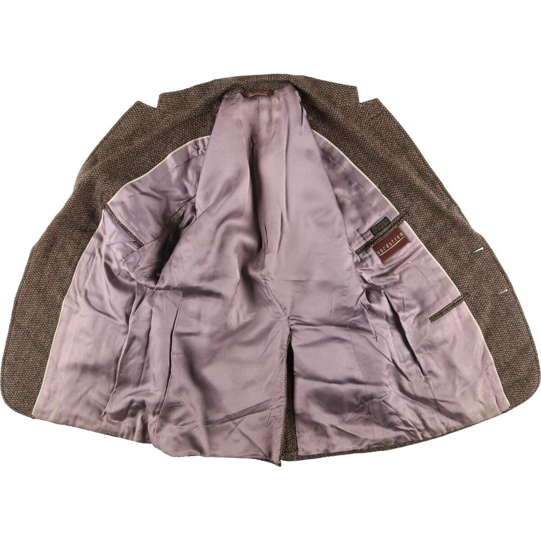Nordstrom Color Nep Tailored Jacket Men's M size unclear brown type Vintage Second Hand
