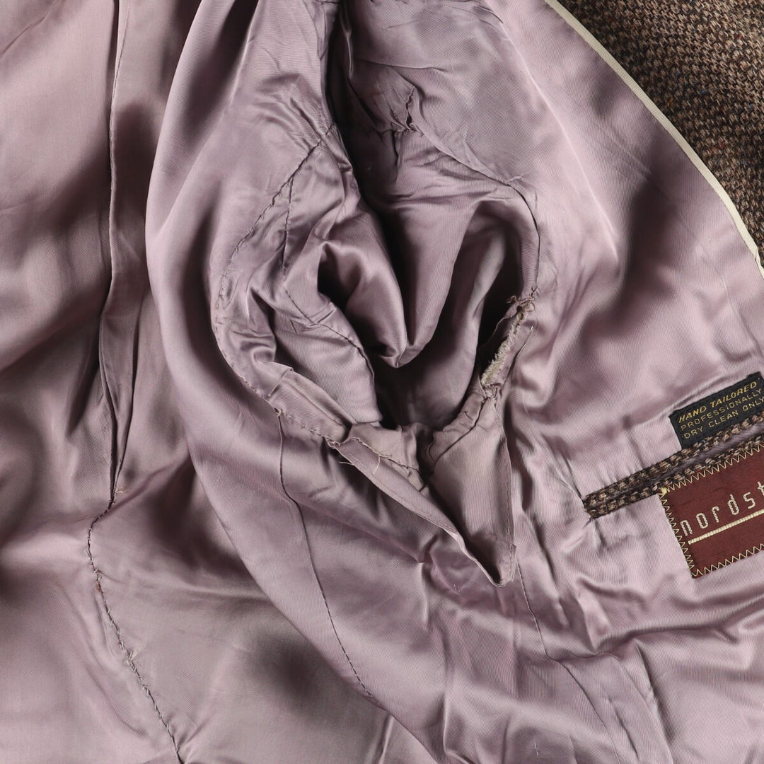 Nordstrom Color Nep Tailored Jacket Men's M size unclear brown type Vintage Second Hand
