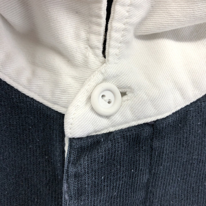 90'S Ralph Lauren CHAPS short sleeve striped polo shirt men's size M vintage cotton navy blue type Vintage Second Hand