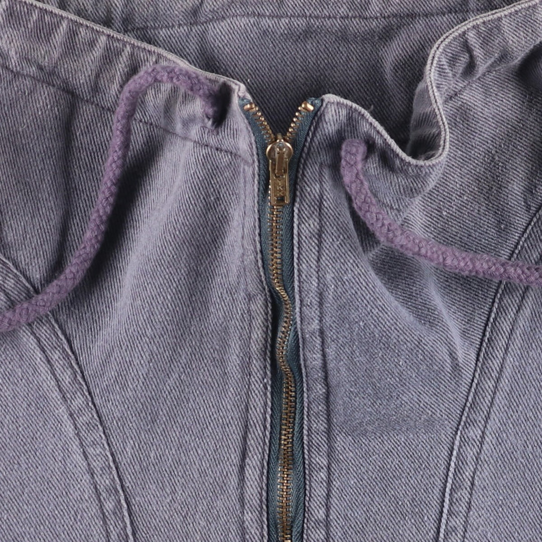 80'S Adidas Half Zip Cotton Pullover Men's M Size Vintage cotton gray type Vintage Second Hand