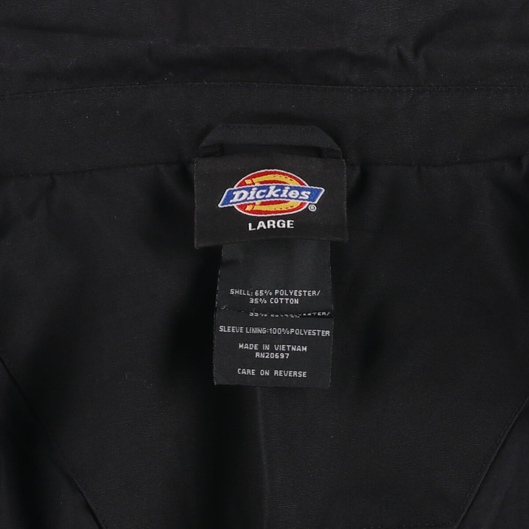 Dickies Work Jacket Men's Size L polyester black type Vintage Second Hand