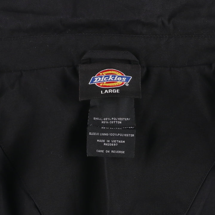 Dickies Work Jacket Men's Size L polyester black type Vintage Second Hand