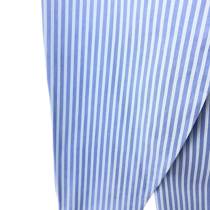 Brooks Brothers Est.1818 Wide Collar Long Sleeve Cotton Striped Shirt Men's Size L cotton blue type Vintage Second Hand