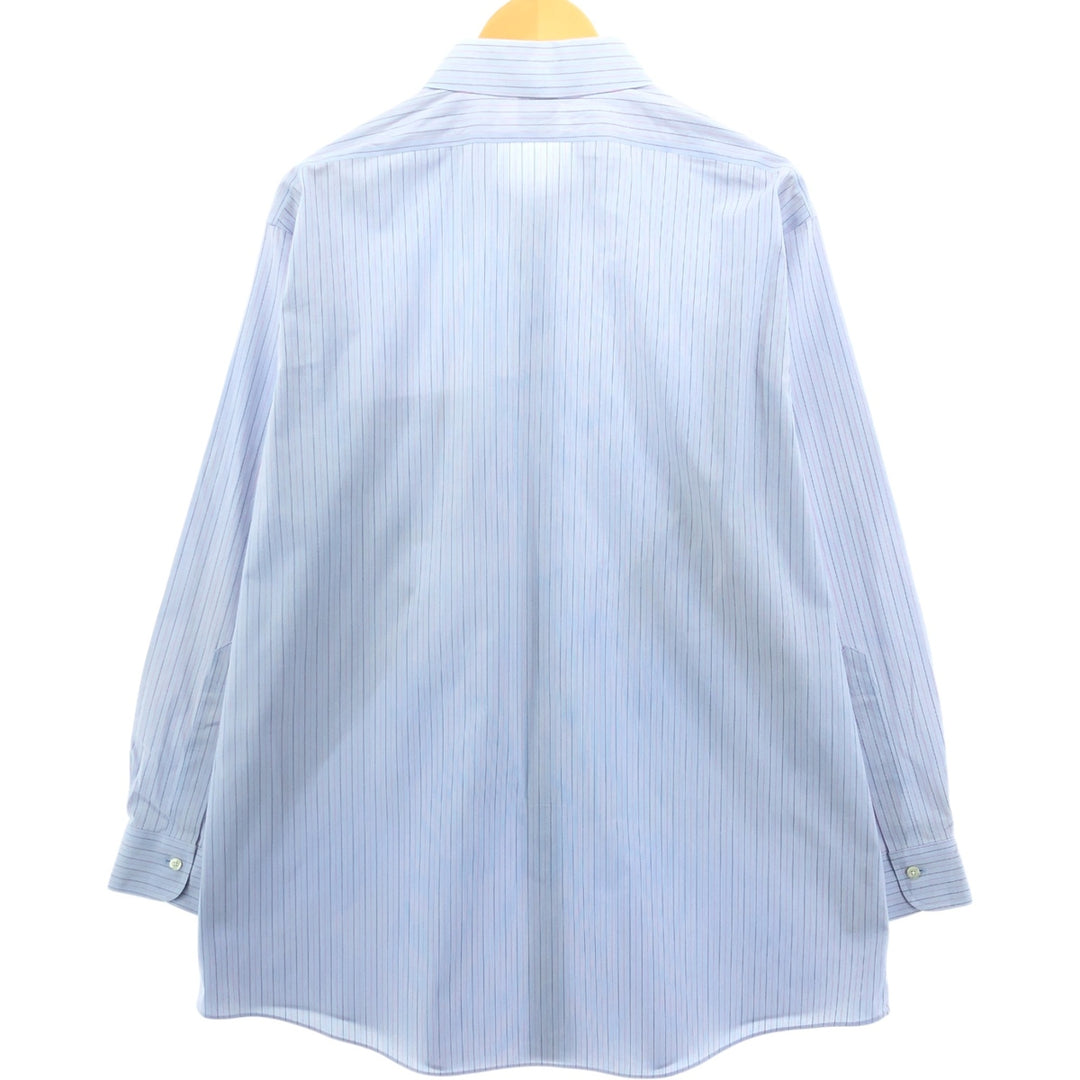 Brooks Brothers Est.1818 Long Sleeve Cotton Striped Shirt Men's XL cotton Blue type light blue Vintage Second Hand