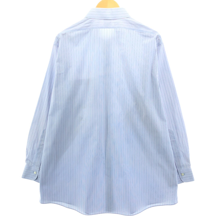 Brooks Brothers Est.1818 Long Sleeve Cotton Striped Shirt Men's XL cotton Blue type light blue Vintage Second Hand