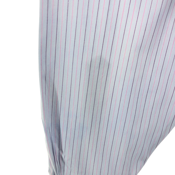 Brooks Brothers Est.1818 Long Sleeve Cotton Striped Shirt Men's XL cotton Blue type light blue Vintage Second Hand
