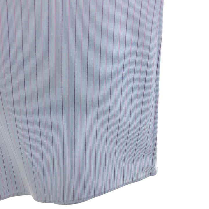 Brooks Brothers Est.1818 Long Sleeve Cotton Striped Shirt Men's XL cotton Blue type light blue Vintage Second Hand