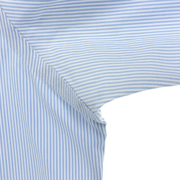Brooks Brothers Est.1818 REGENT FIT Long Sleeve Button-Down Striped Shirt, Men's Size L unclear blue type Vintage Second Hand